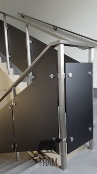 Стеклянные лестничные ограждения 4 - фото №2