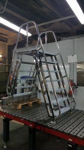Лестницы 8 разборная нержавеющая